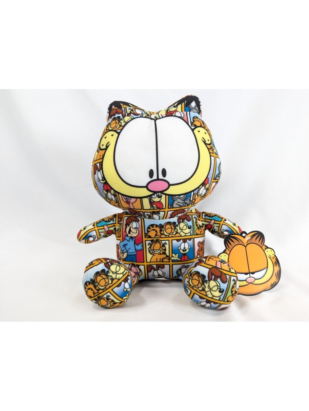 Sticker Bomb Garfield Plush Toy 2021 Comic Strip Print Pattern 12 Inch Stuffy - Picture 4 of 10